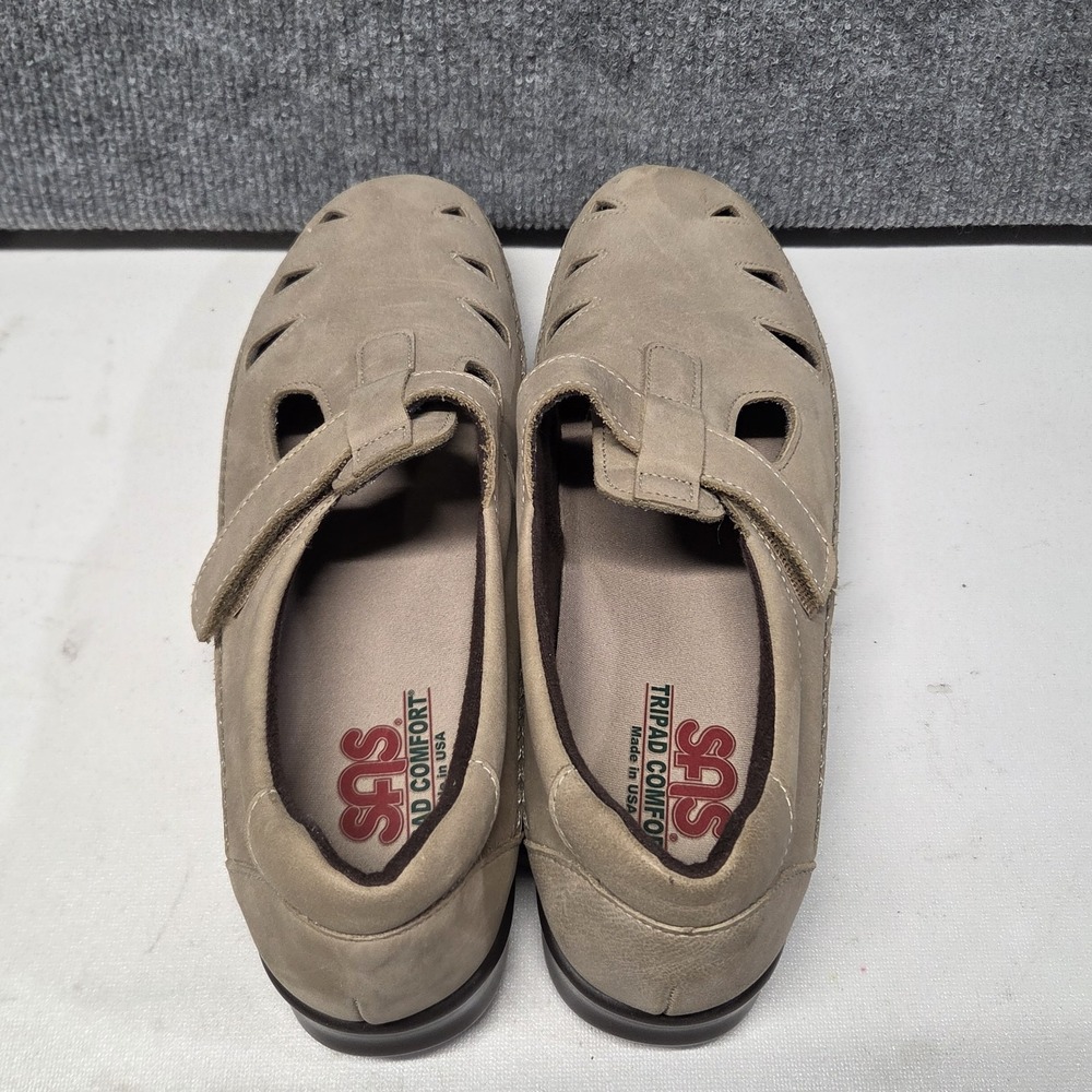 SAS Tripad Comfort Roamer Mary Jane Moc Loafer Shoes British Tan Suede Womens 11 - Picture 6 of 10